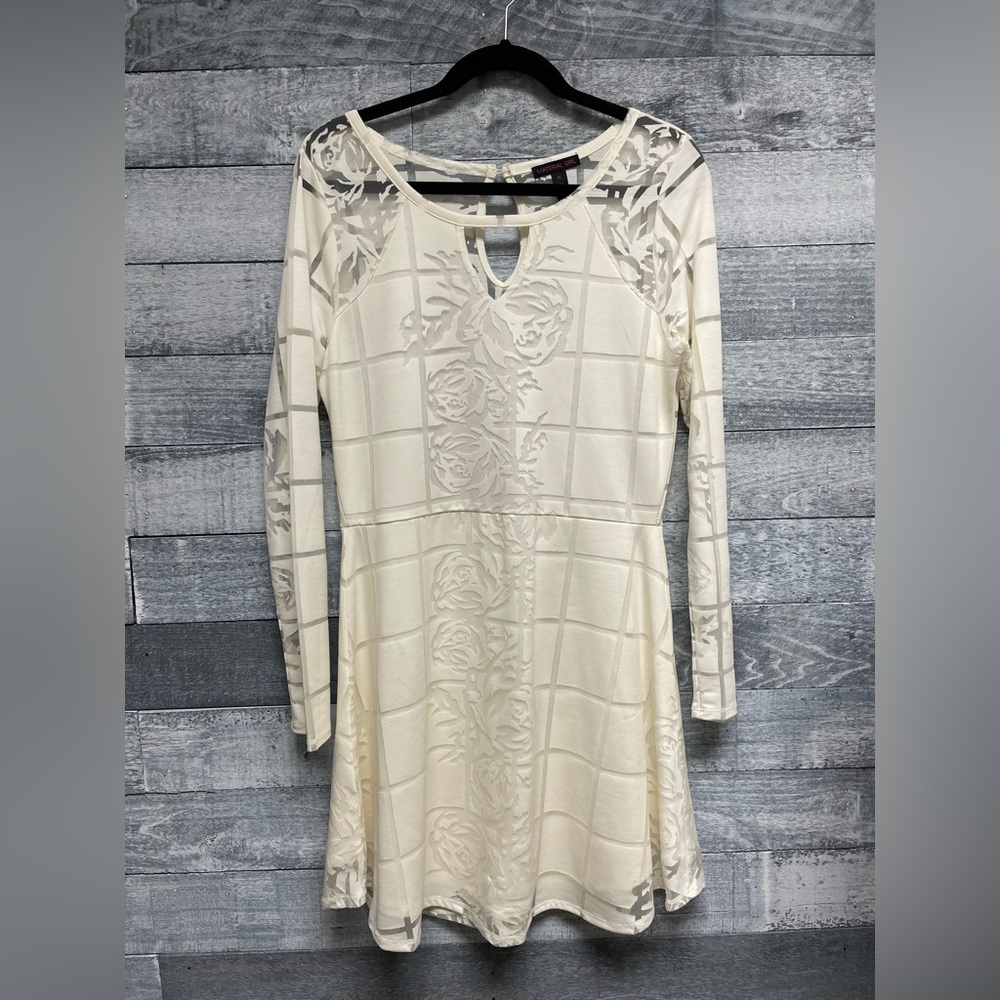 Material girl long sleeve dress xl new with tags